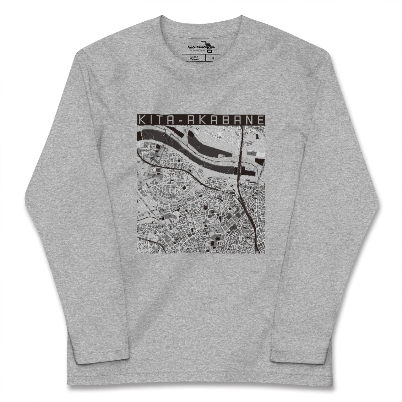 【北赤羽(東京都)】地図柄ロングスリーブTシャツ