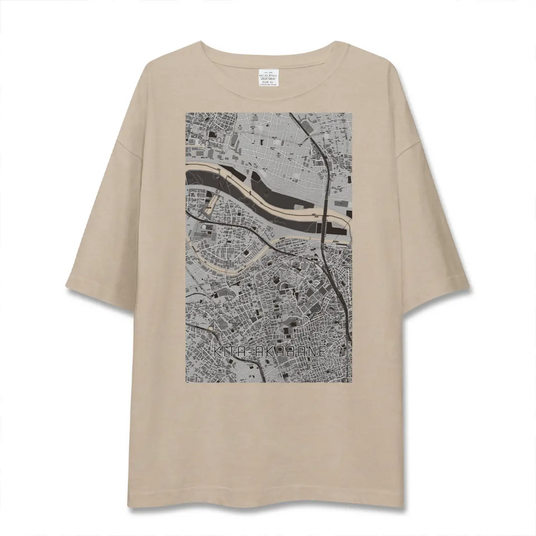 【北赤羽(東京都)】地図柄ビッグシルエットTシャツ