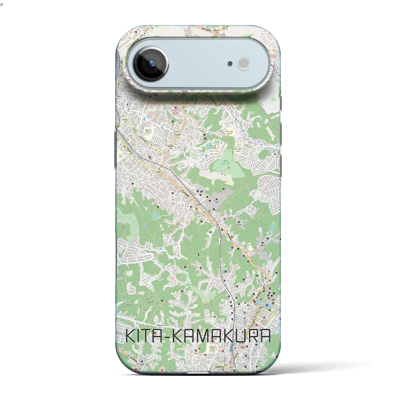 【北鎌倉(神奈川県)】地図柄iPhoneケース(バックカバータイプ)