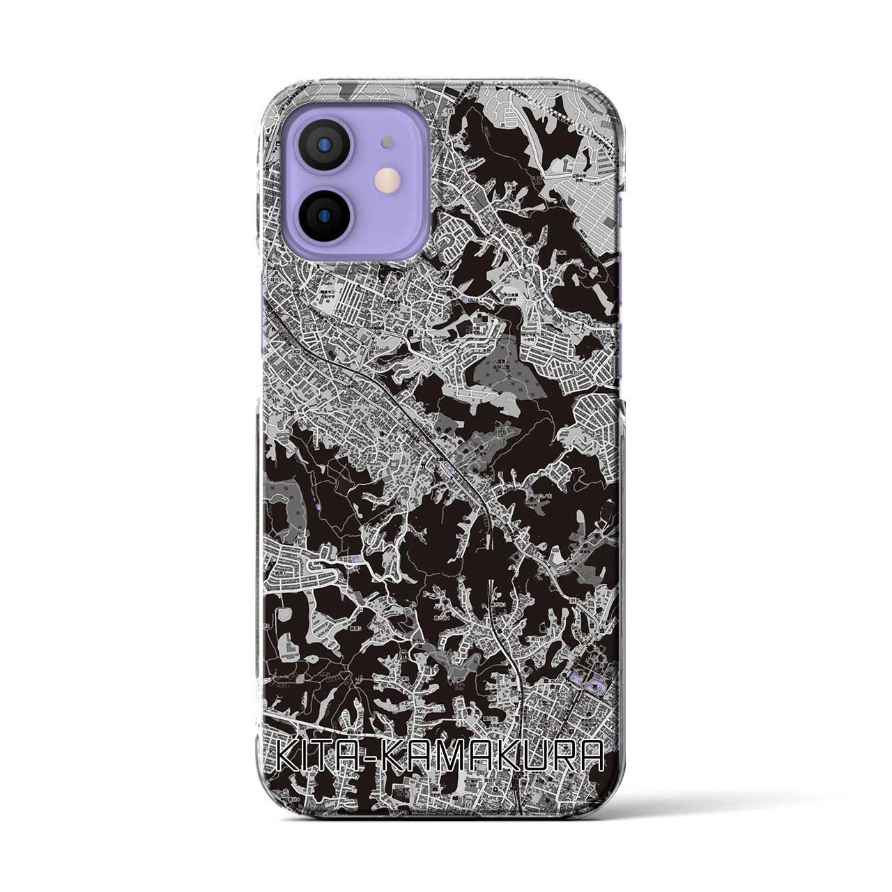 【北鎌倉(神奈川県)】地図柄iPhoneケース(クリアタイプ)