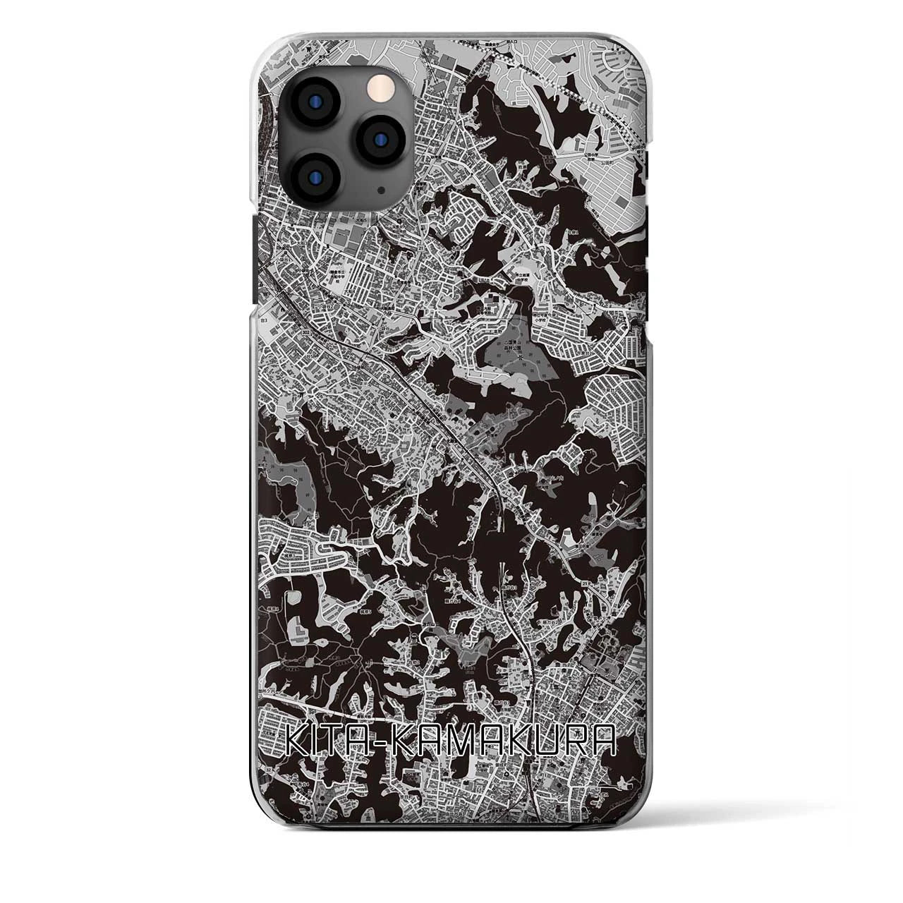 【北鎌倉(神奈川県)】地図柄iPhoneケース(クリアタイプ)