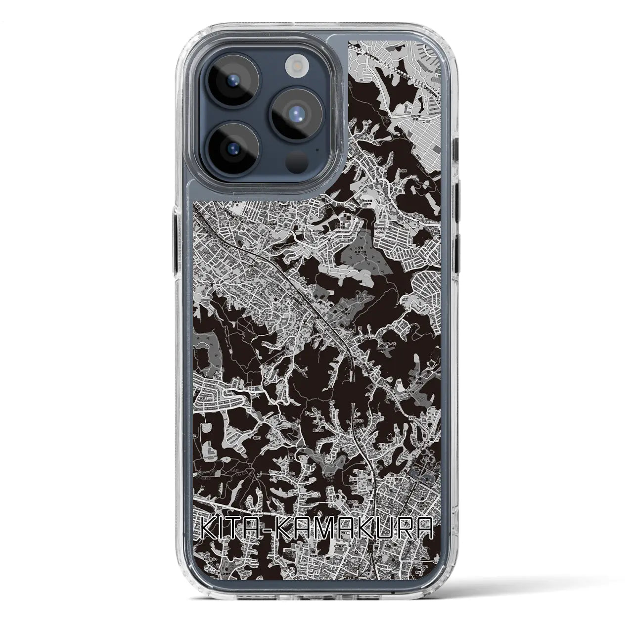【北鎌倉(神奈川県)】地図柄iPhoneケース(MagSafeタイプ)