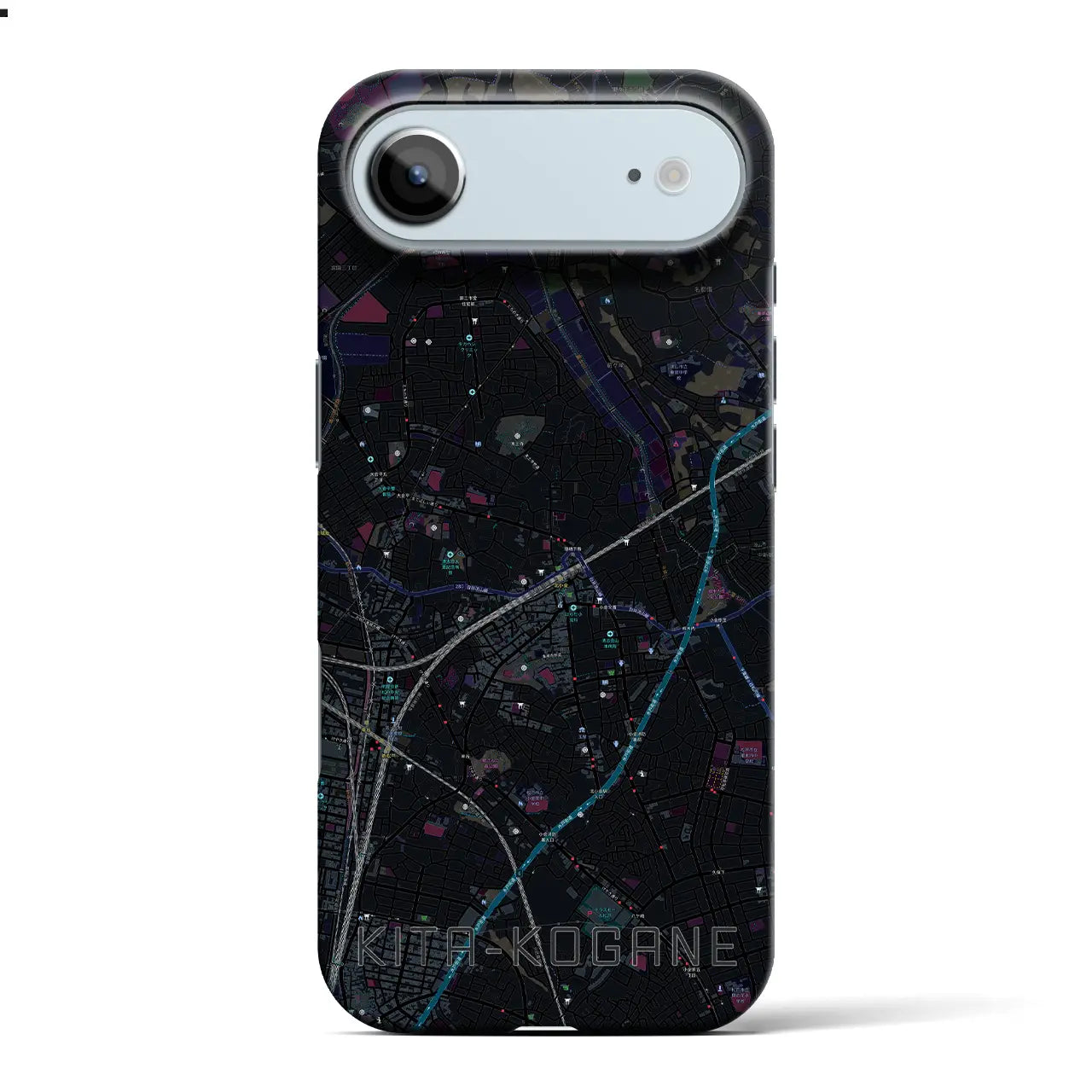 【北小金(千葉県)】地図柄iPhoneケース(バックカバータイプ)