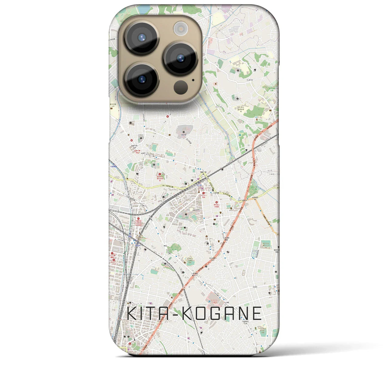 【北小金(千葉県)】地図柄iPhoneケース(バックカバータイプ)