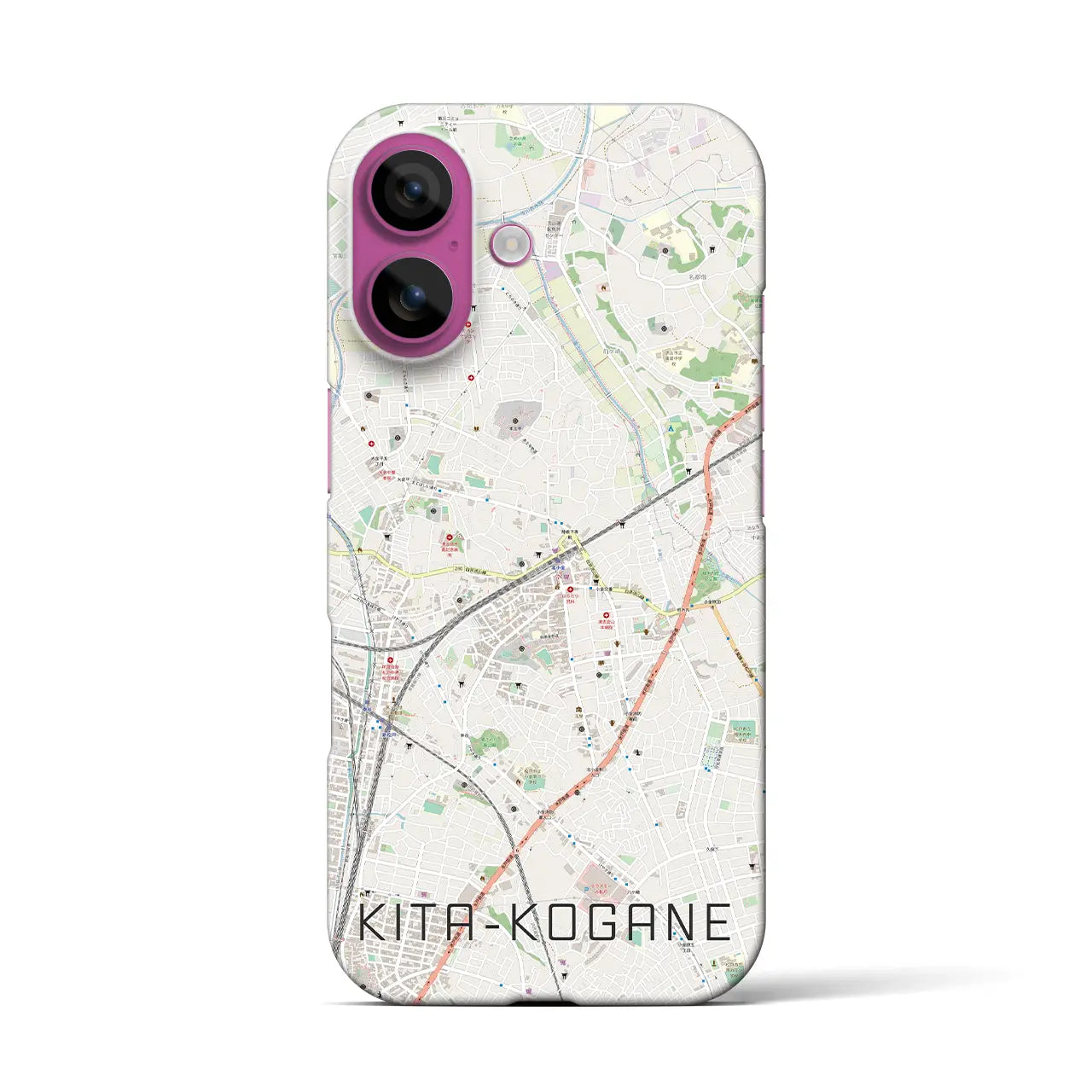 【北小金(千葉県)】地図柄iPhoneケース(バックカバータイプ)