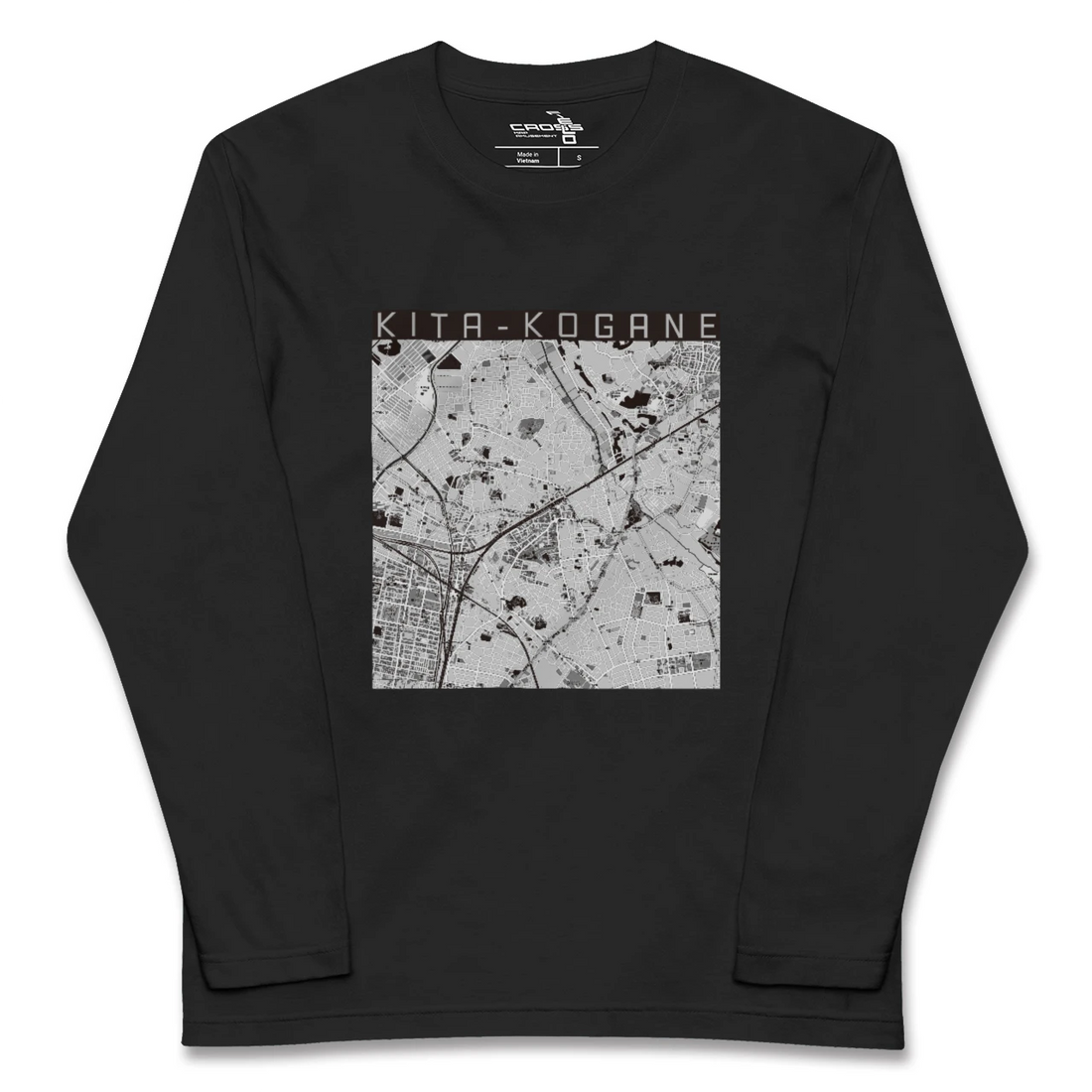 【北小金(千葉県)】地図柄ロングスリーブTシャツ