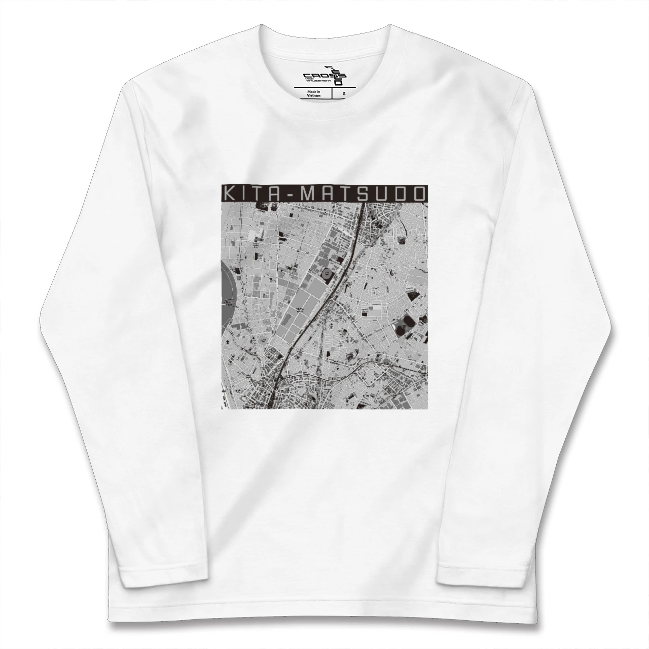 【北松戸(千葉県)】地図柄ロングスリーブTシャツ