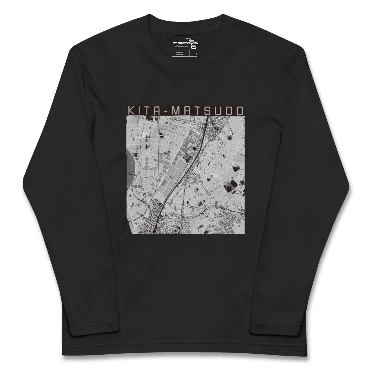 【北松戸(千葉県)】地図柄ロングスリーブTシャツ