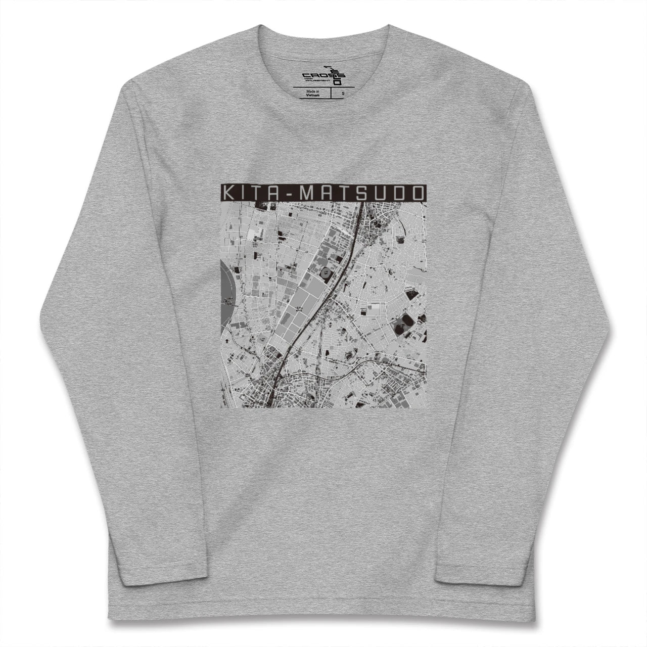 【北松戸(千葉県)】地図柄ロングスリーブTシャツ