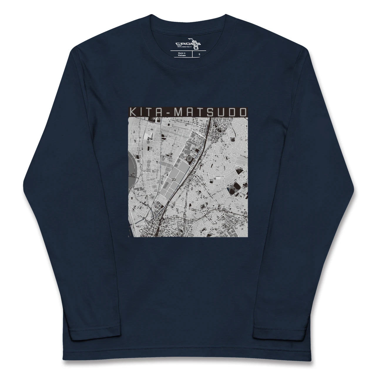 【北松戸(千葉県)】地図柄ロングスリーブTシャツ