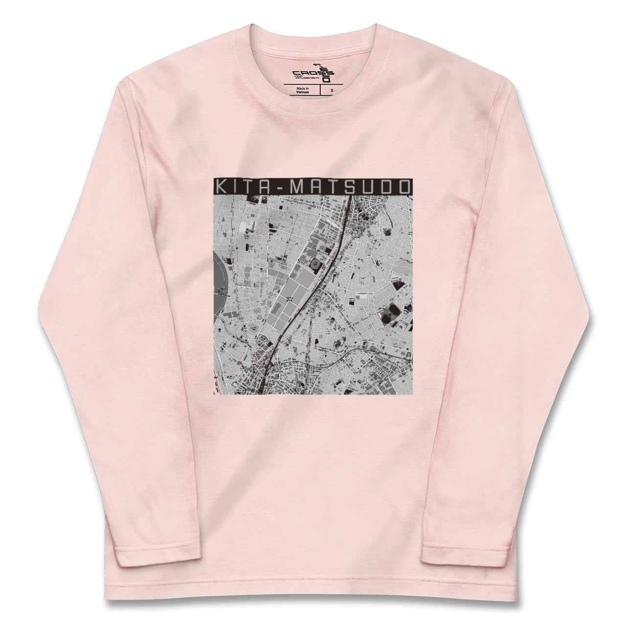 【北松戸(千葉県)】地図柄ロングスリーブTシャツ