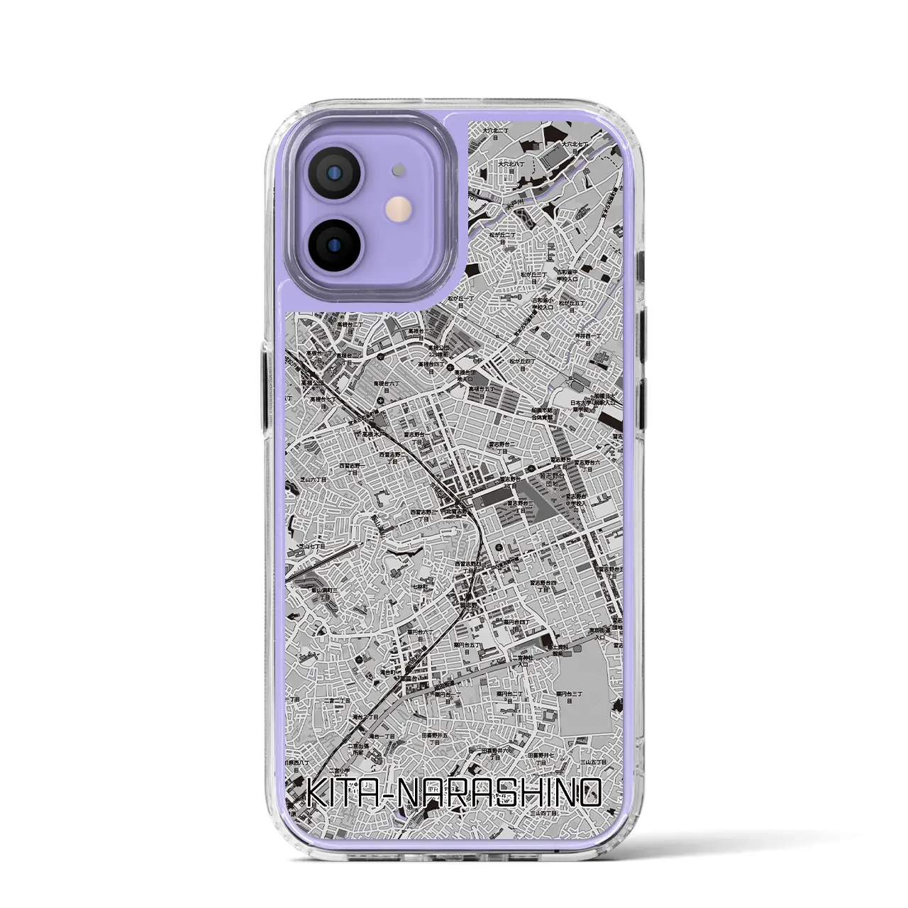 【北習志野(千葉県)】地図柄iPhoneケース(MagSafeタイプ)