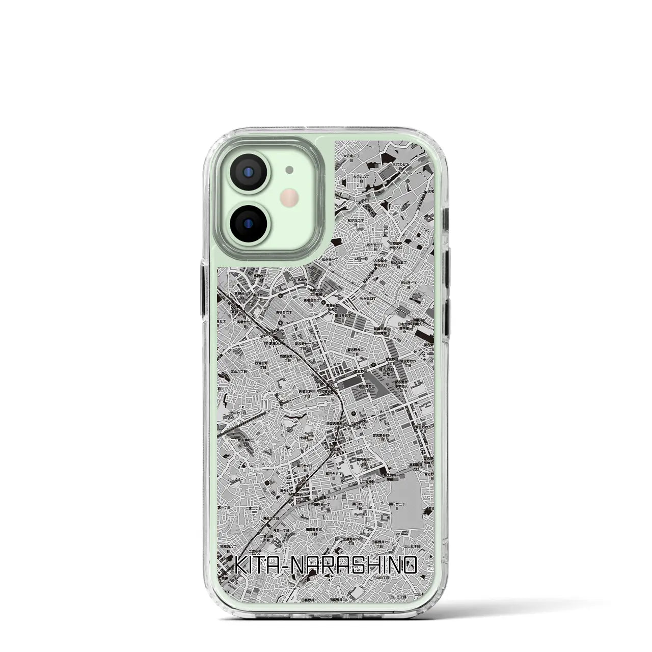 【北習志野(千葉県)】地図柄iPhoneケース(MagSafeタイプ)