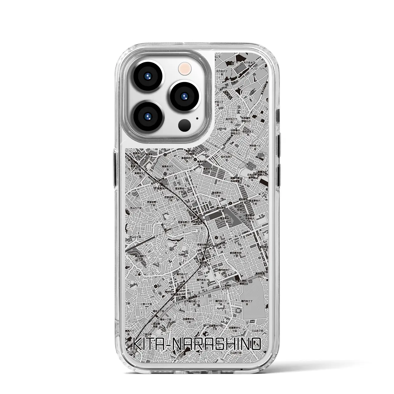 【北習志野(千葉県)】地図柄iPhoneケース(MagSafeタイプ)