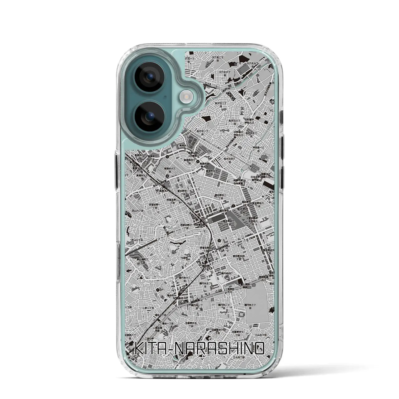 【北習志野(千葉県)】地図柄iPhoneケース(MagSafeタイプ)