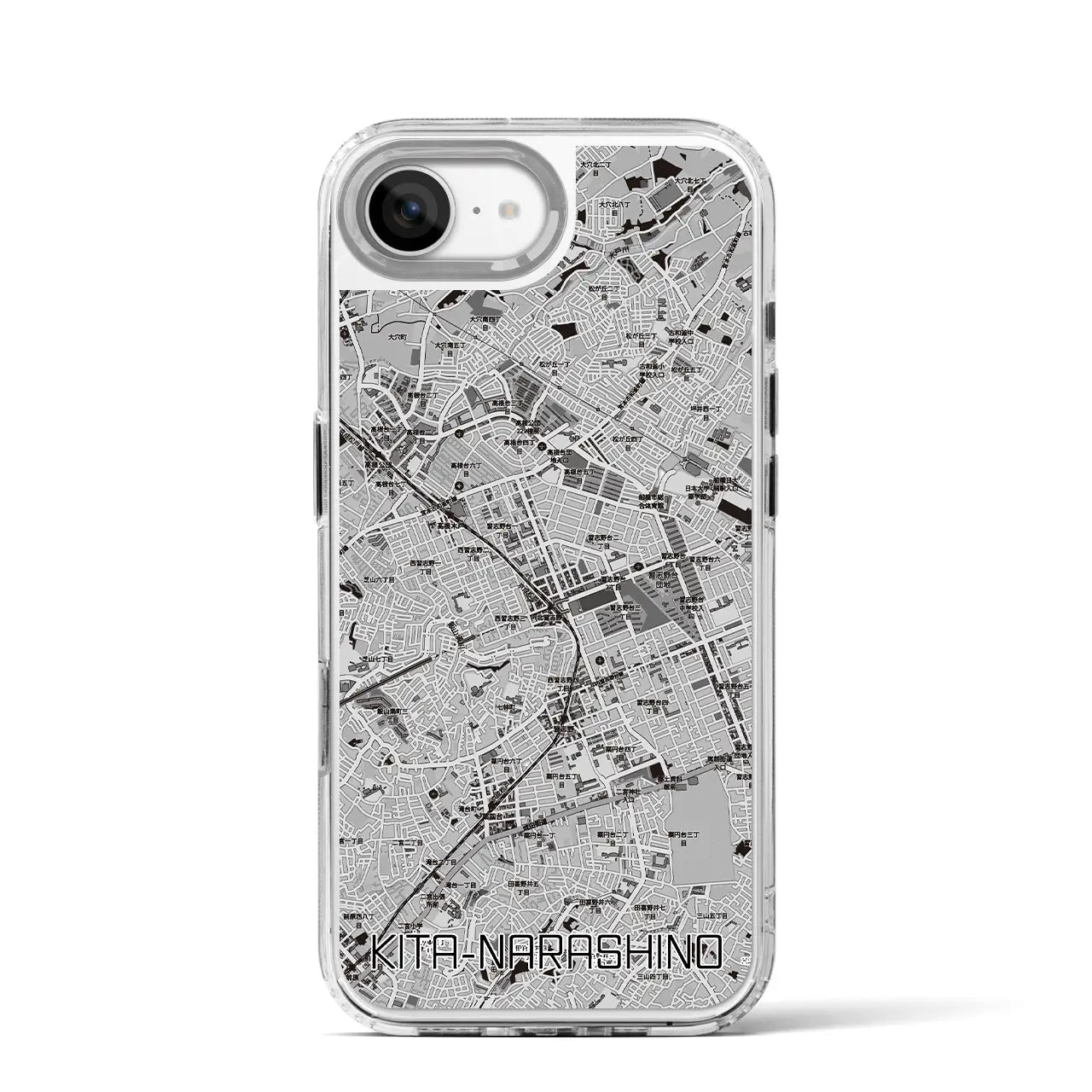 【北習志野(千葉県)】地図柄iPhoneケース(MagSafeタイプ)