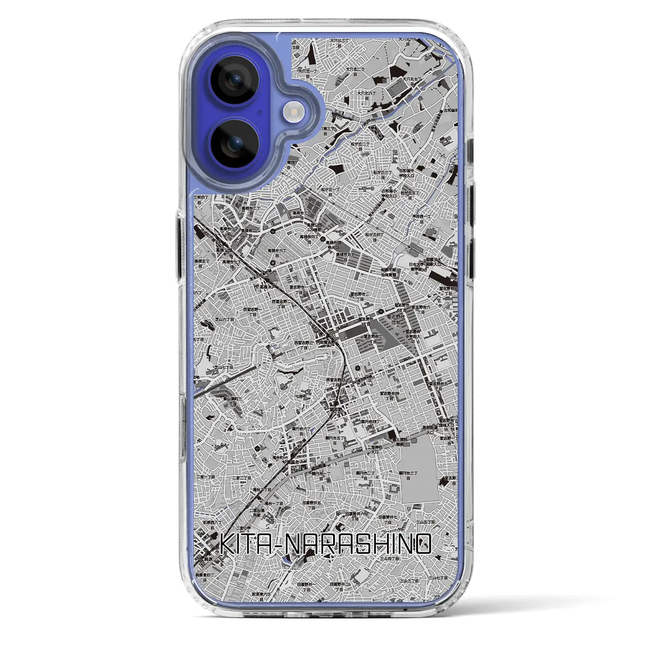 【北習志野(千葉県)】地図柄iPhoneケース(MagSafeタイプ)