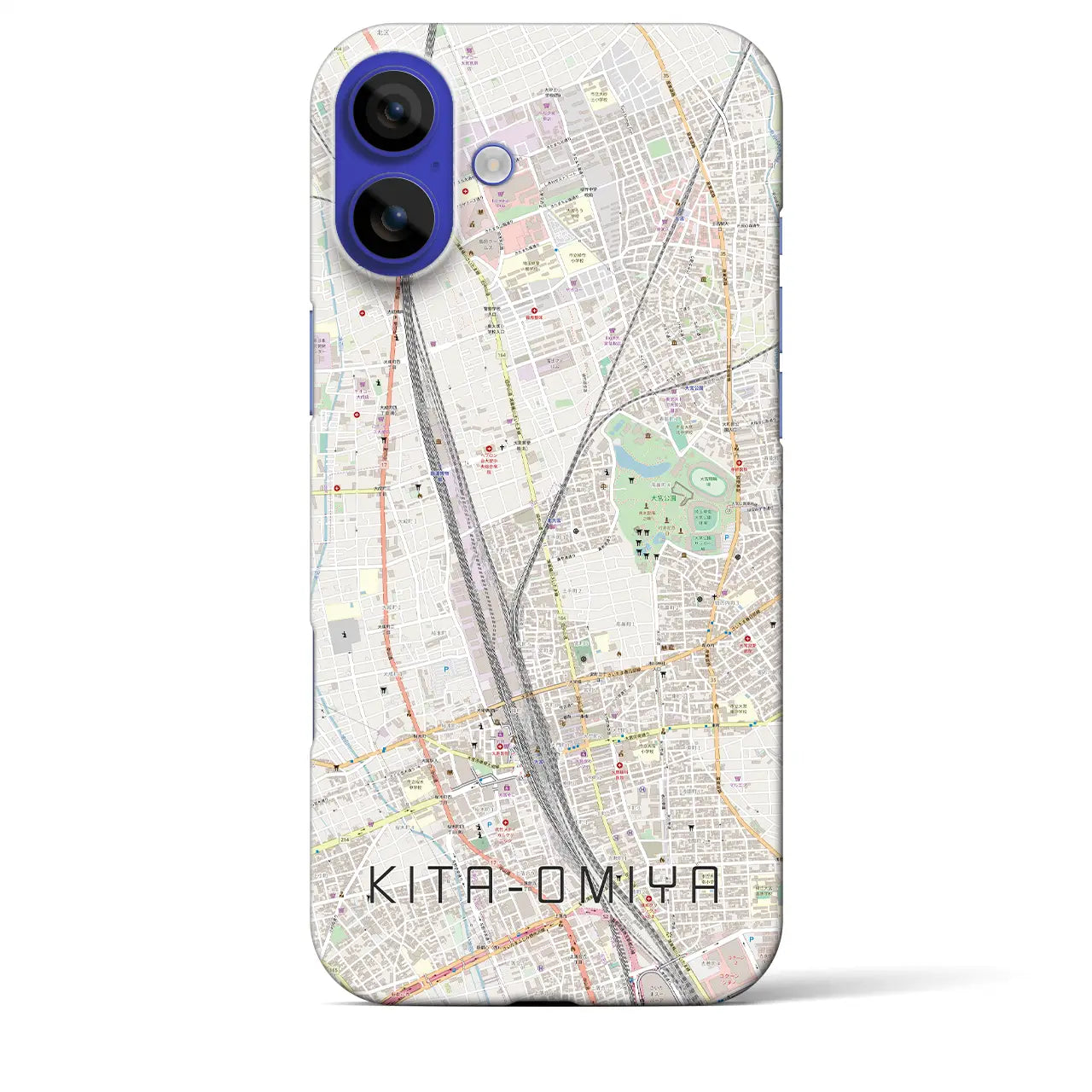 【北大宮(埼玉県)】地図柄iPhoneケース(バックカバータイプ)