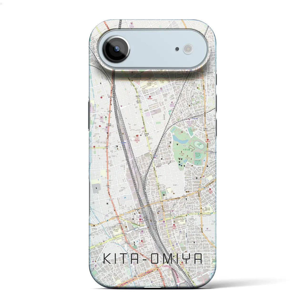 【北大宮(埼玉県)】地図柄iPhoneケース(バックカバータイプ)