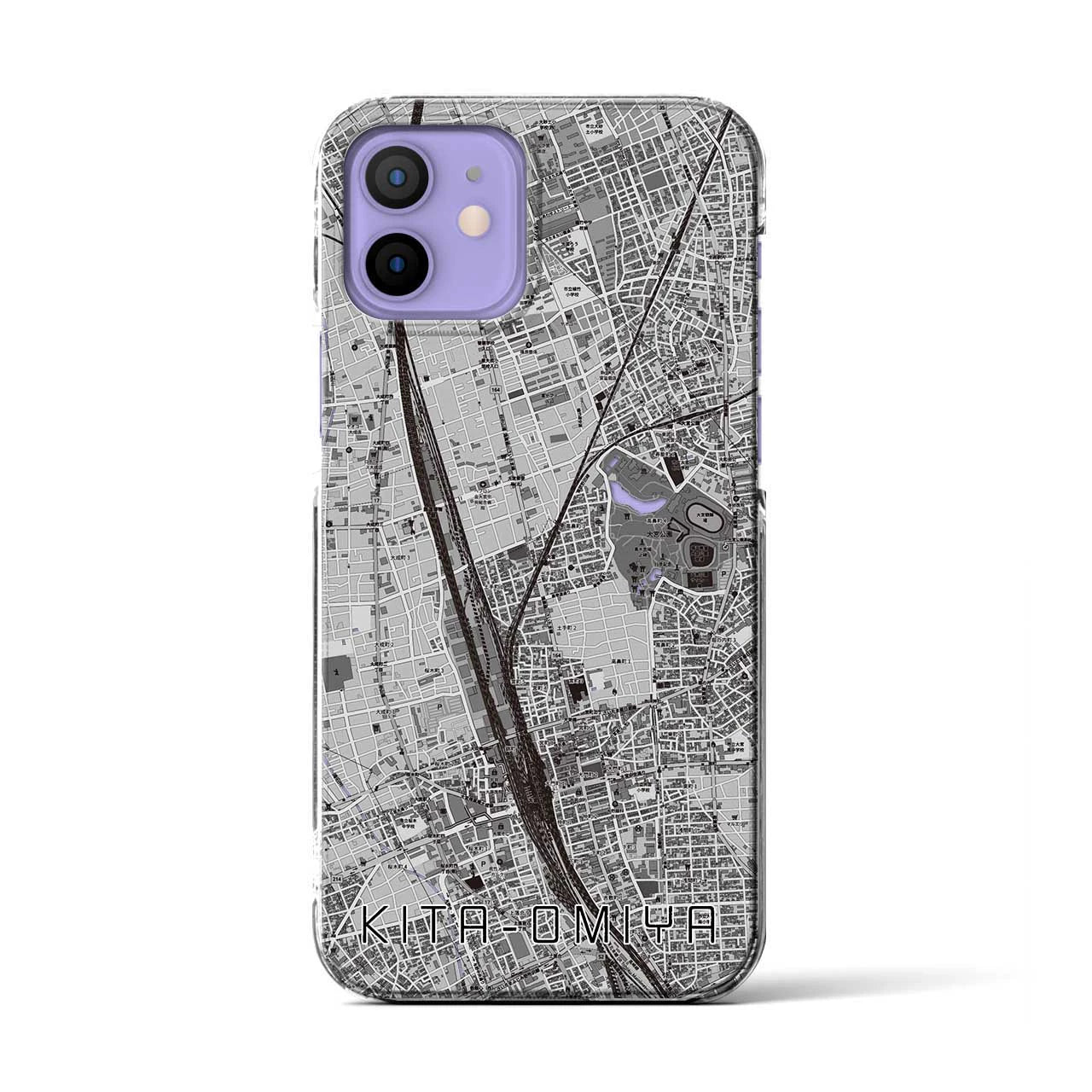 【北大宮(埼玉県)】地図柄iPhoneケース(クリアタイプ)