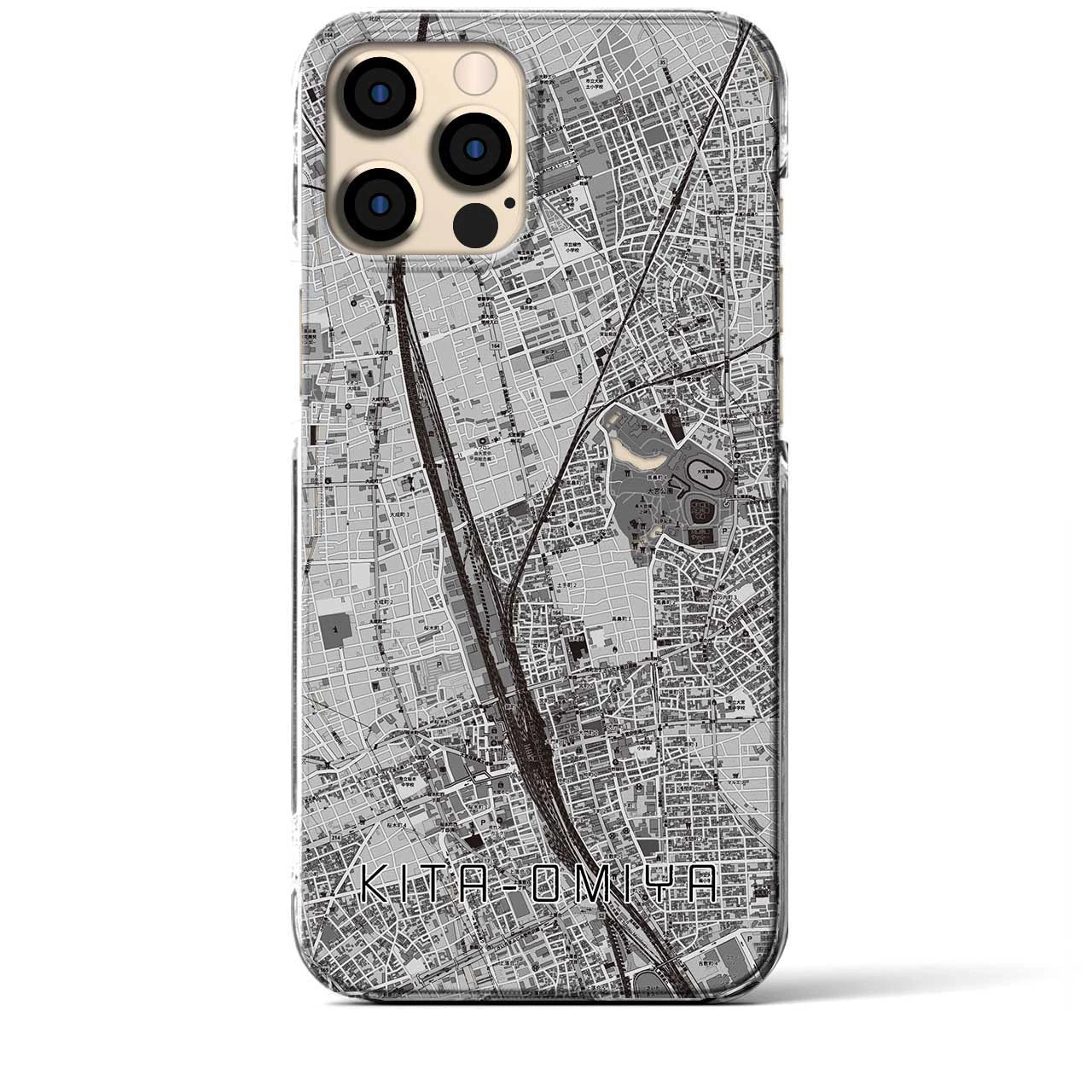 【北大宮(埼玉県)】地図柄iPhoneケース(クリアタイプ)