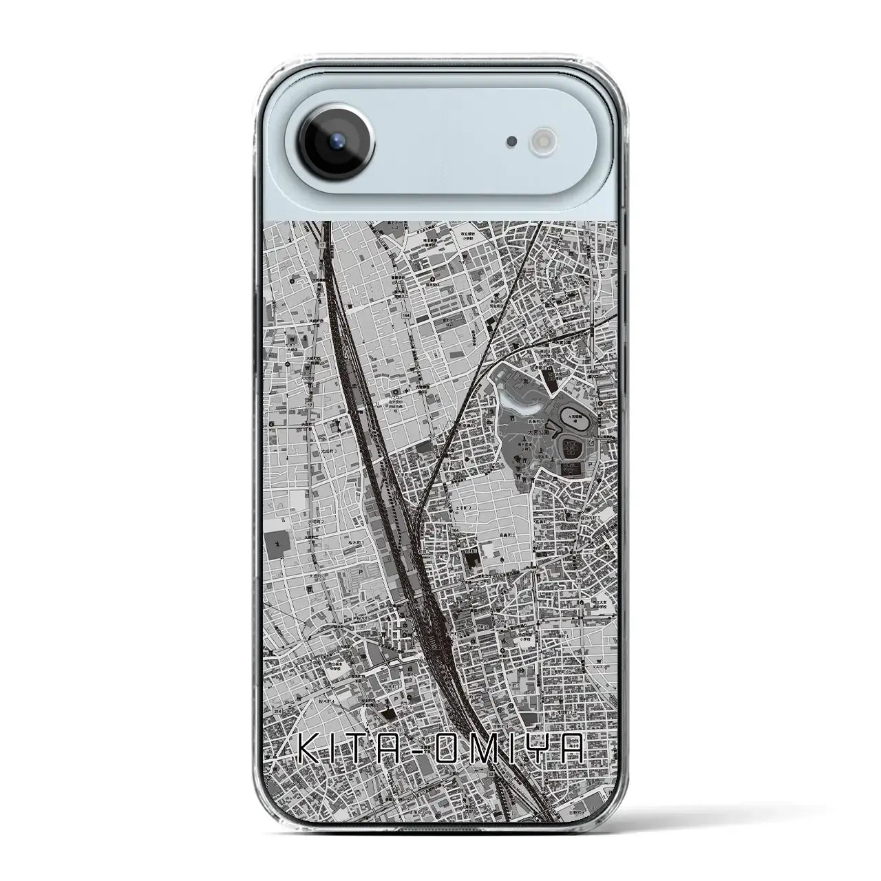 【北大宮(埼玉県)】地図柄iPhoneケース(クリアタイプ)