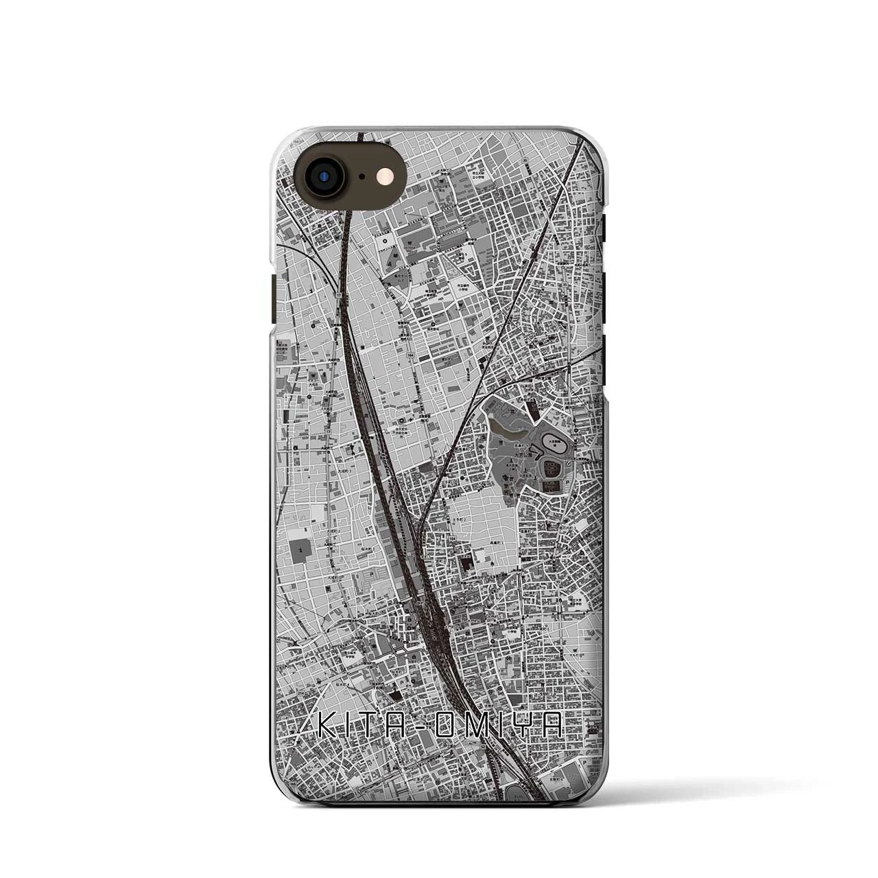 【北大宮(埼玉県)】地図柄iPhoneケース(クリアタイプ)