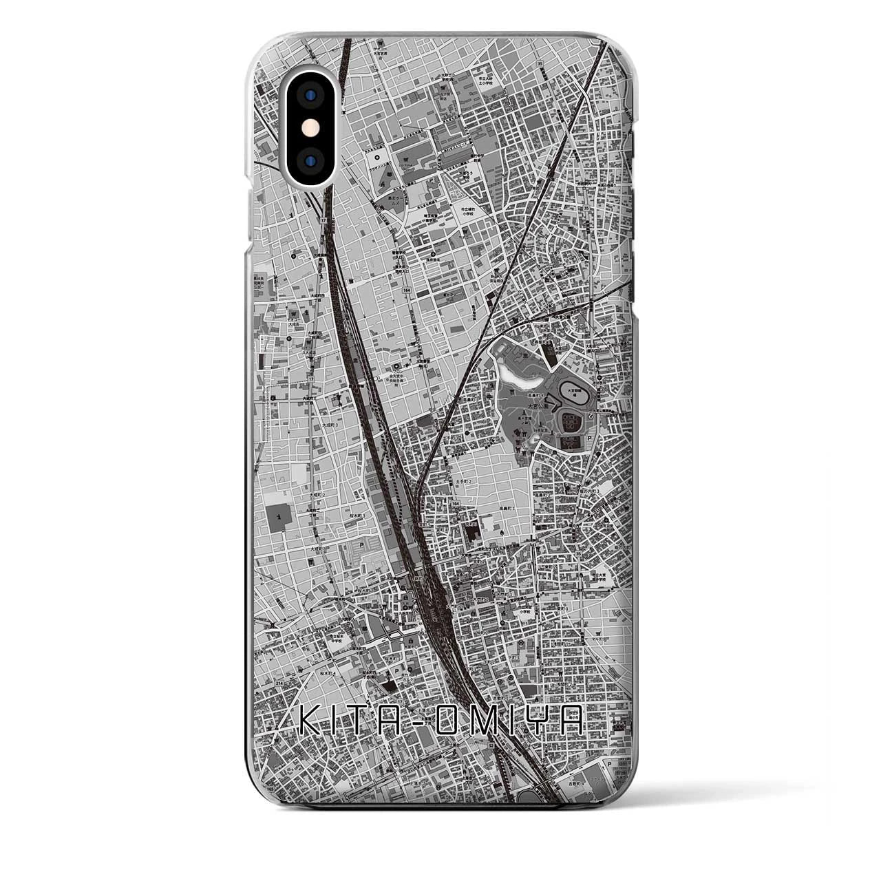 【北大宮(埼玉県)】地図柄iPhoneケース(クリアタイプ)