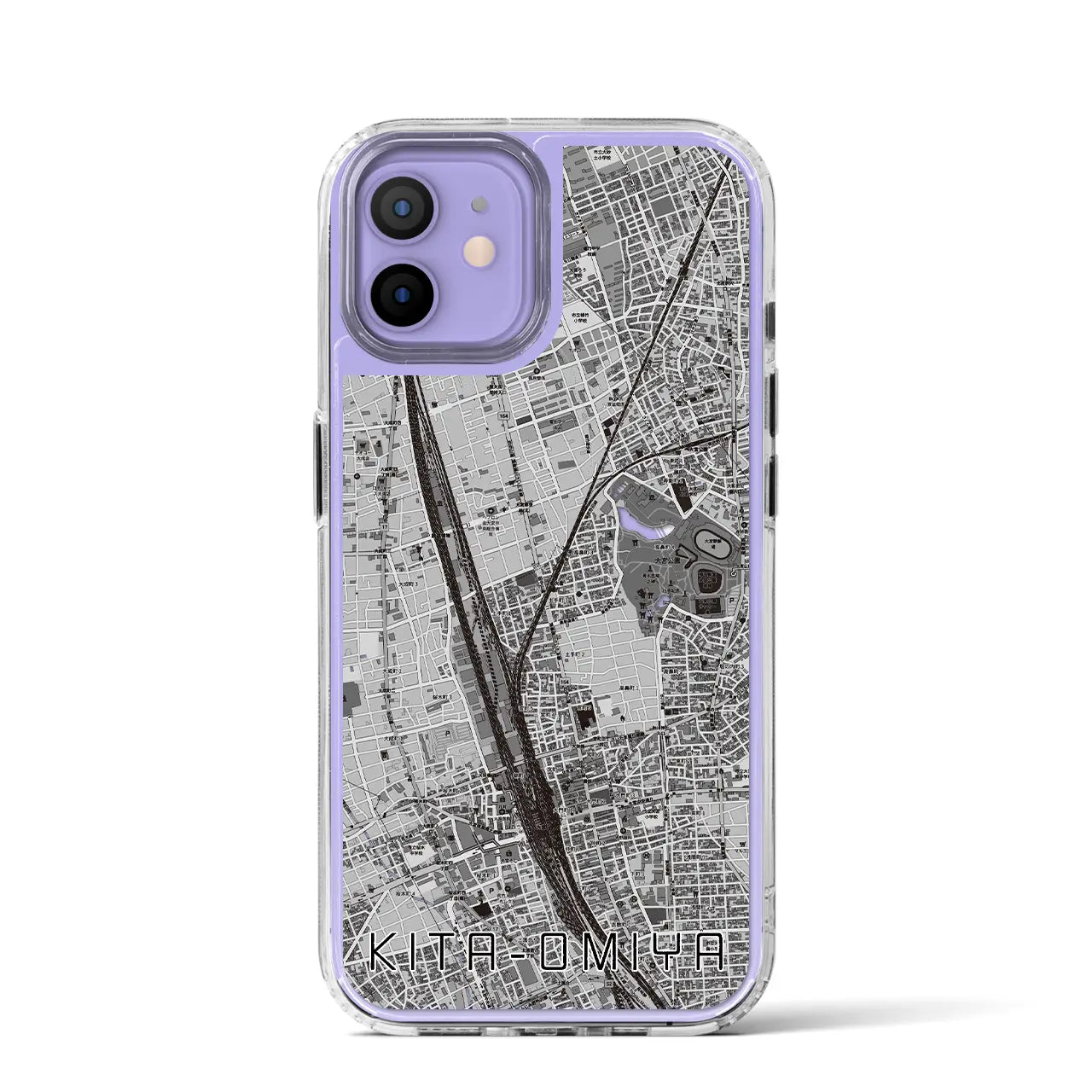 【北大宮(埼玉県)】地図柄iPhoneケース(MagSafeタイプ)