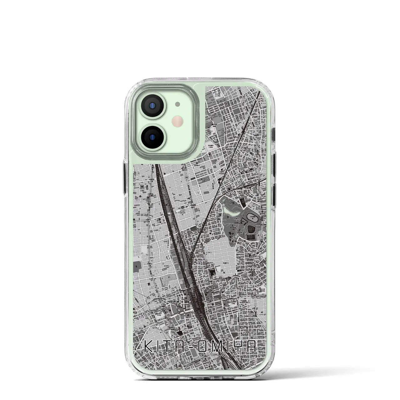 【北大宮(埼玉県)】地図柄iPhoneケース(MagSafeタイプ)