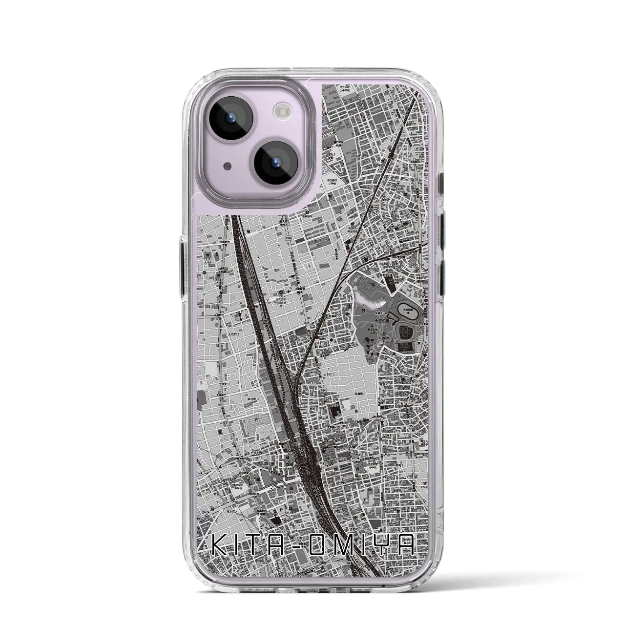 【北大宮(埼玉県)】地図柄iPhoneケース(MagSafeタイプ)