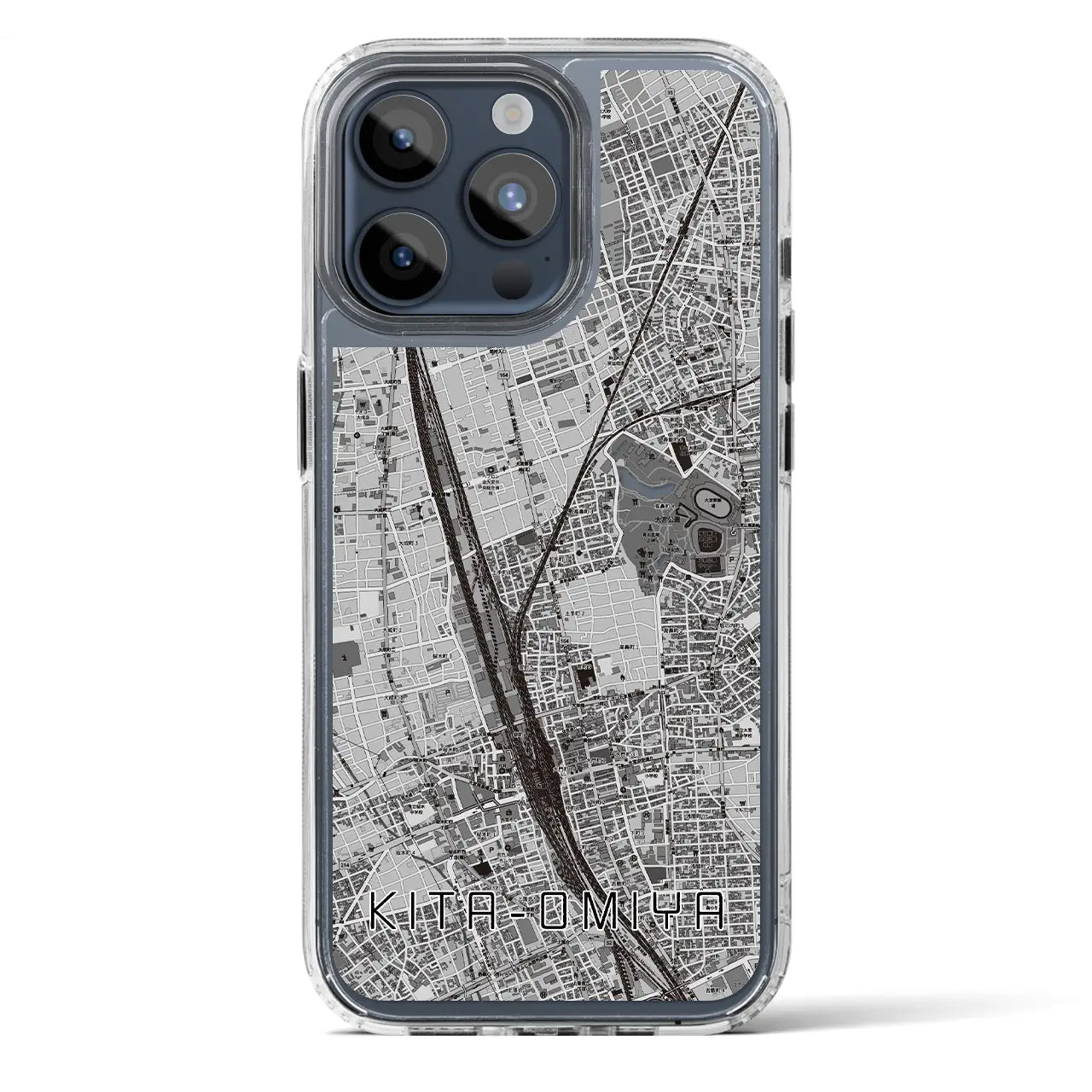 【北大宮(埼玉県)】地図柄iPhoneケース(MagSafeタイプ)