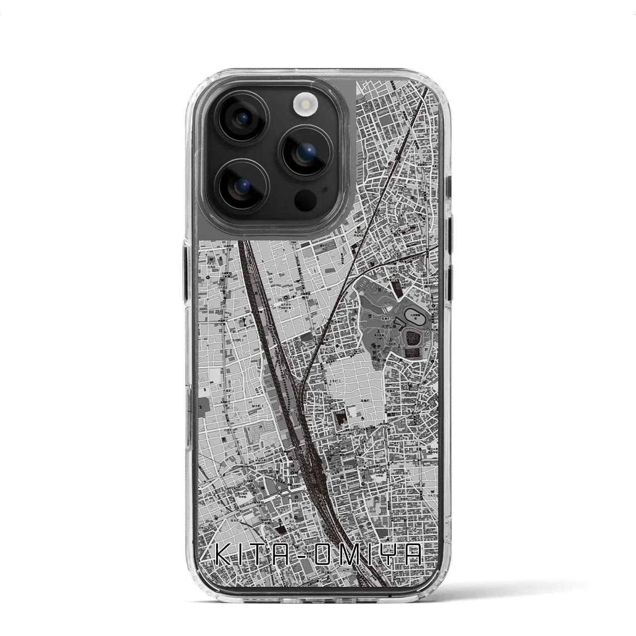 【北大宮(埼玉県)】地図柄iPhoneケース(MagSafeタイプ)