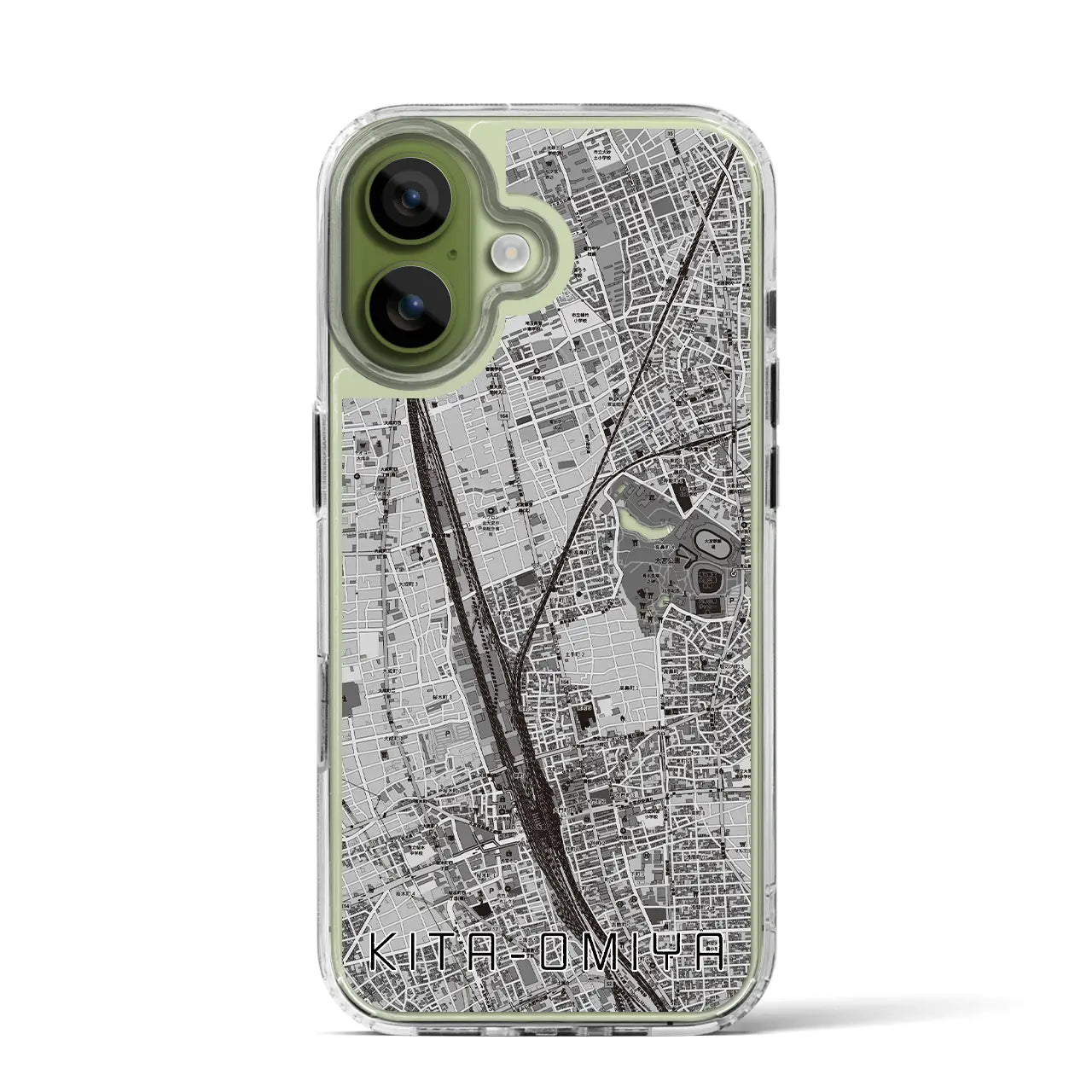 【北大宮(埼玉県)】地図柄iPhoneケース(MagSafeタイプ)