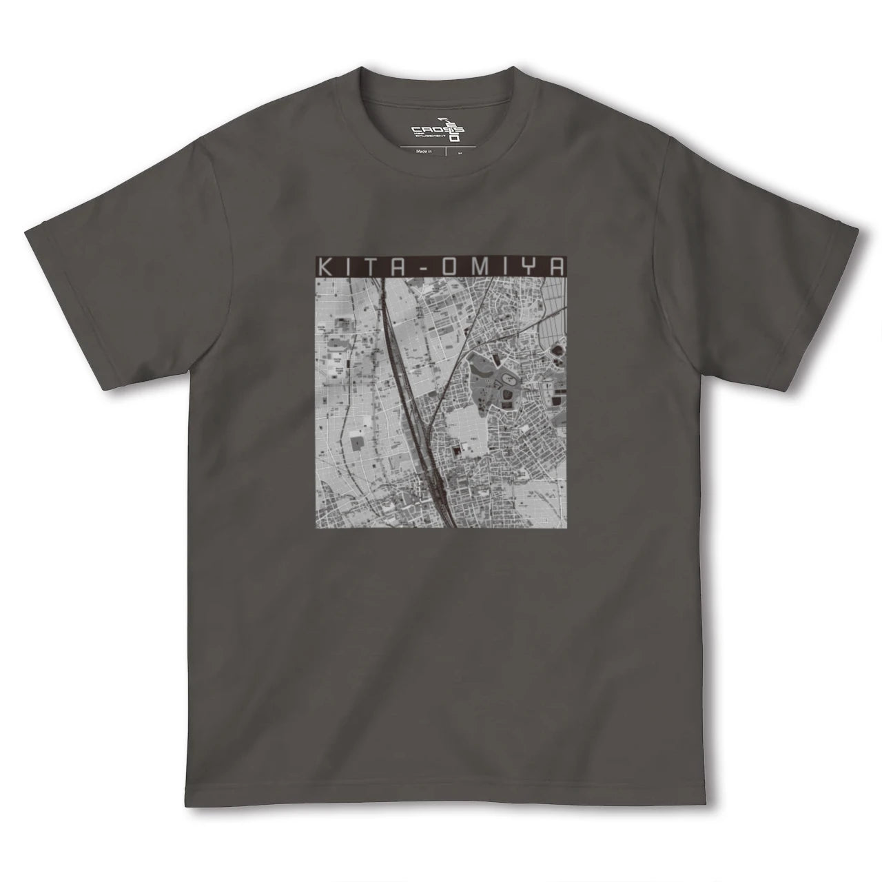 【北大宮(埼玉県)】地図柄ヘビーウェイトTシャツ