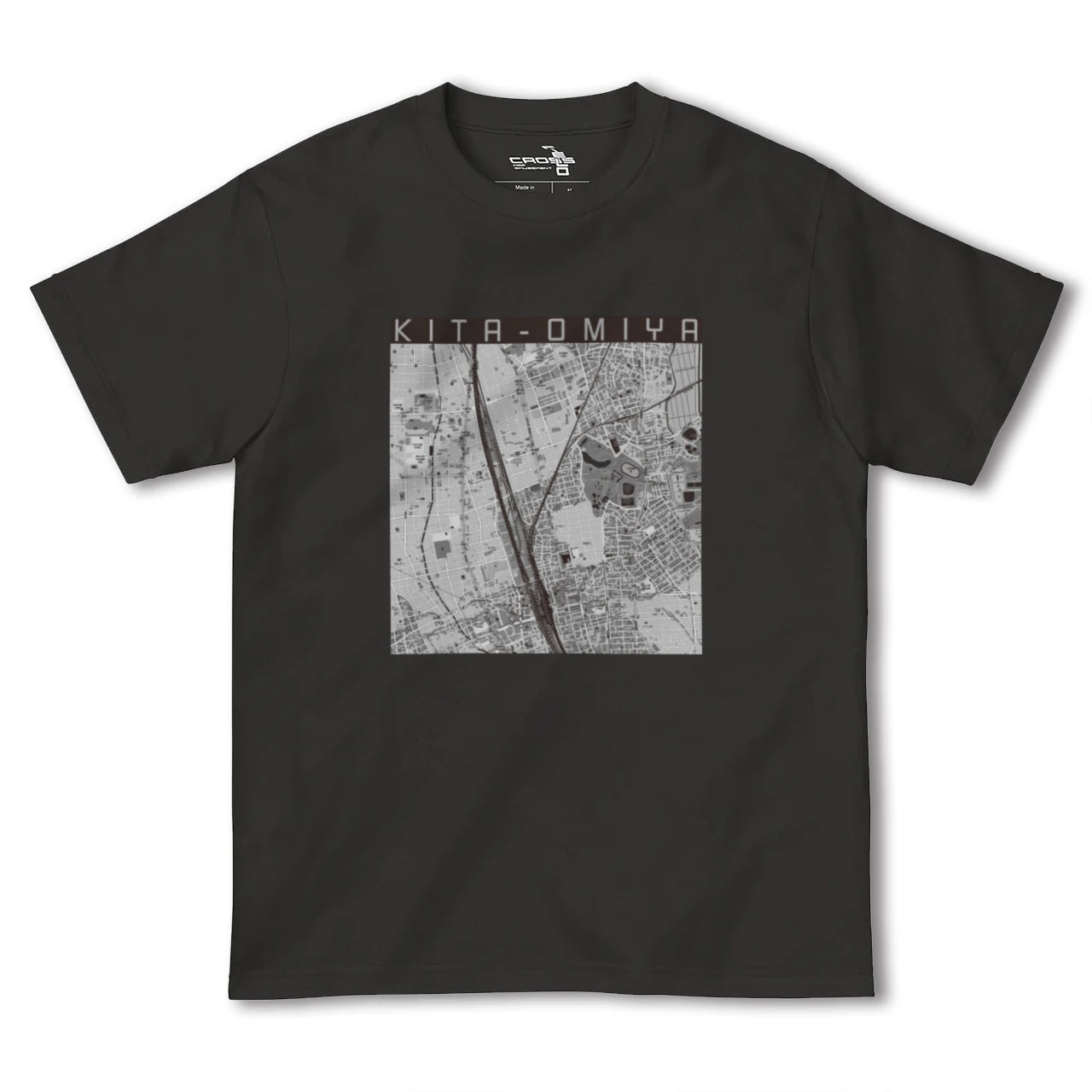 【北大宮(埼玉県)】地図柄ヘビーウェイトTシャツ