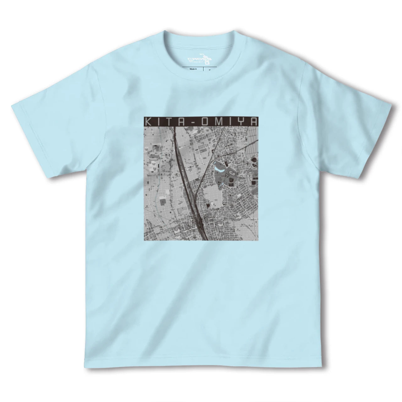 【北大宮(埼玉県)】地図柄ヘビーウェイトTシャツ