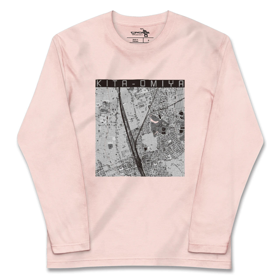 【北大宮(埼玉県)】地図柄ロングスリーブTシャツ