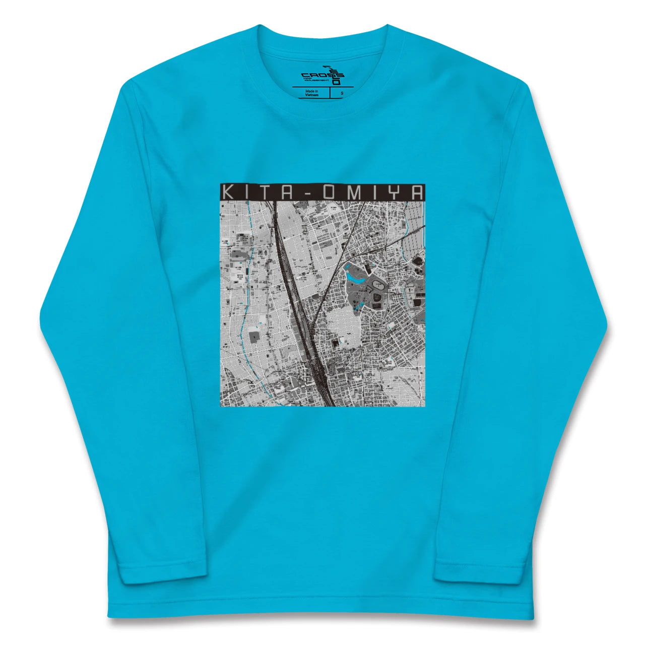 【北大宮(埼玉県)】地図柄ロングスリーブTシャツ