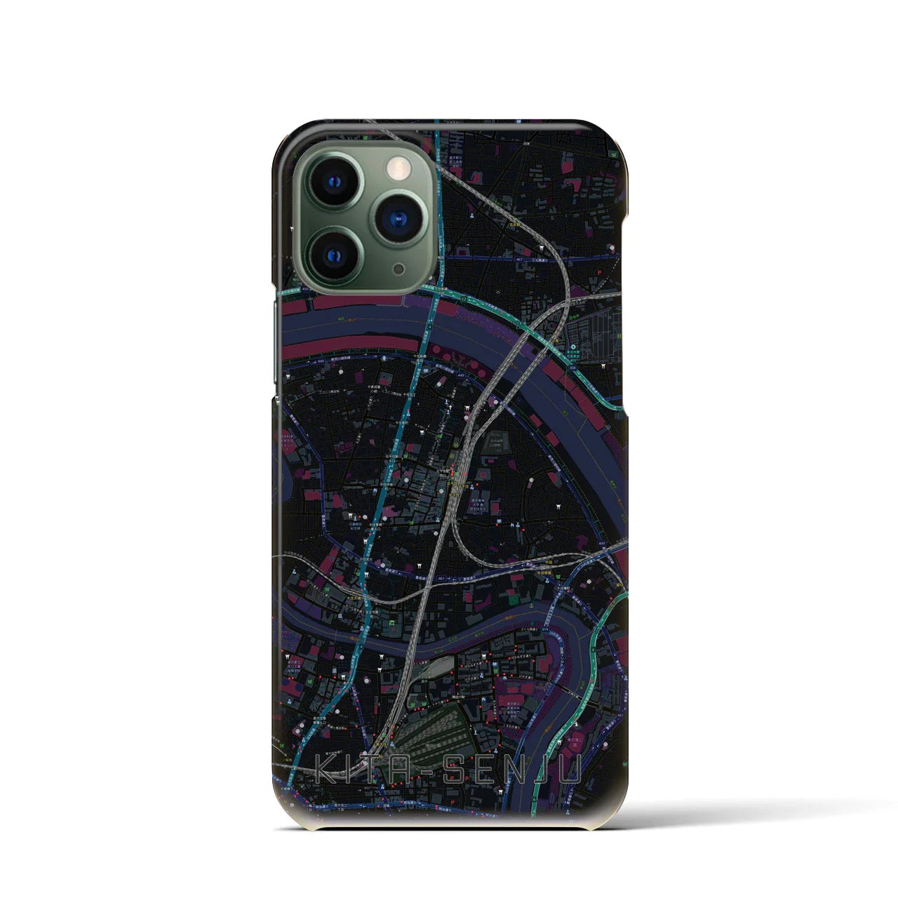 【北千住(東京都)】地図柄iPhoneケース(バックカバータイプ)