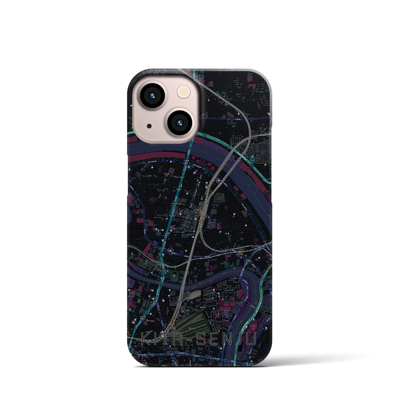 【北千住(東京都)】地図柄iPhoneケース(バックカバータイプ)