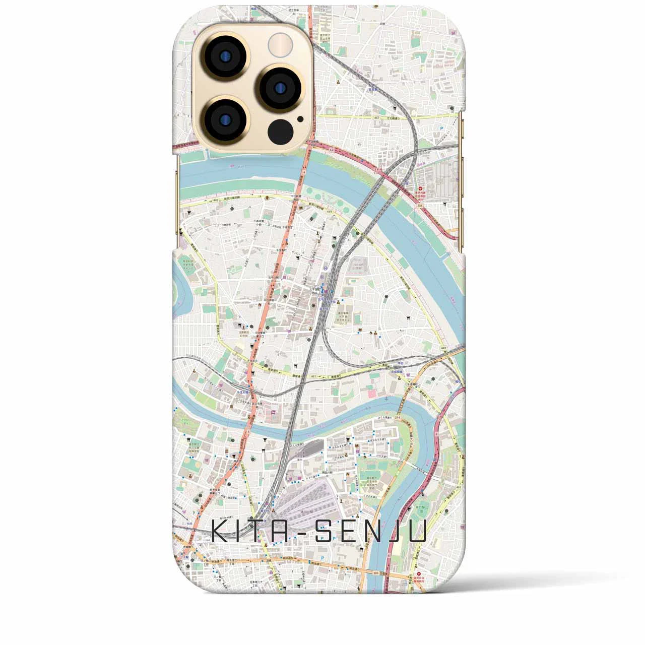 【北千住(東京都)】地図柄iPhoneケース(バックカバータイプ)