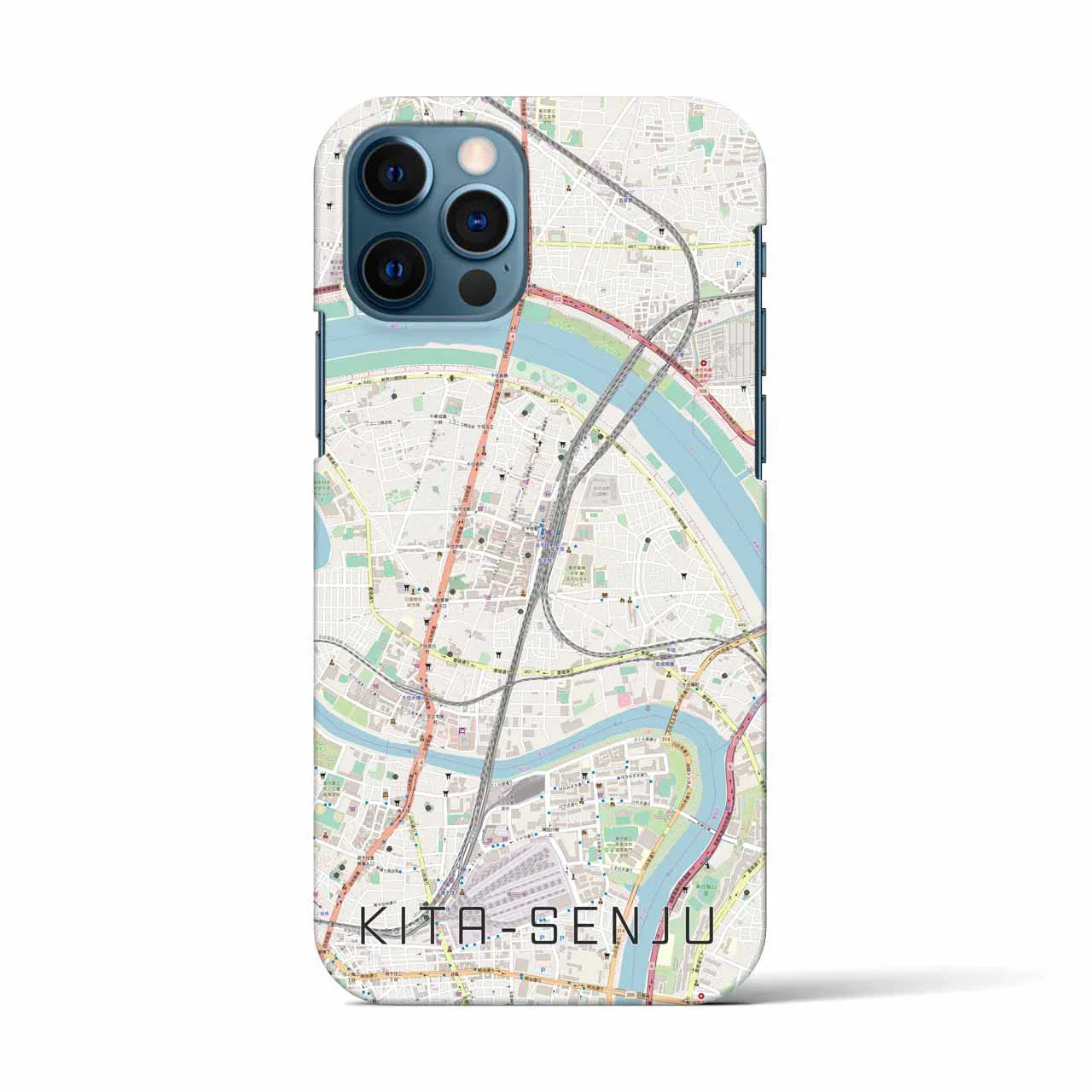 【北千住(東京都)】地図柄iPhoneケース(バックカバータイプ)