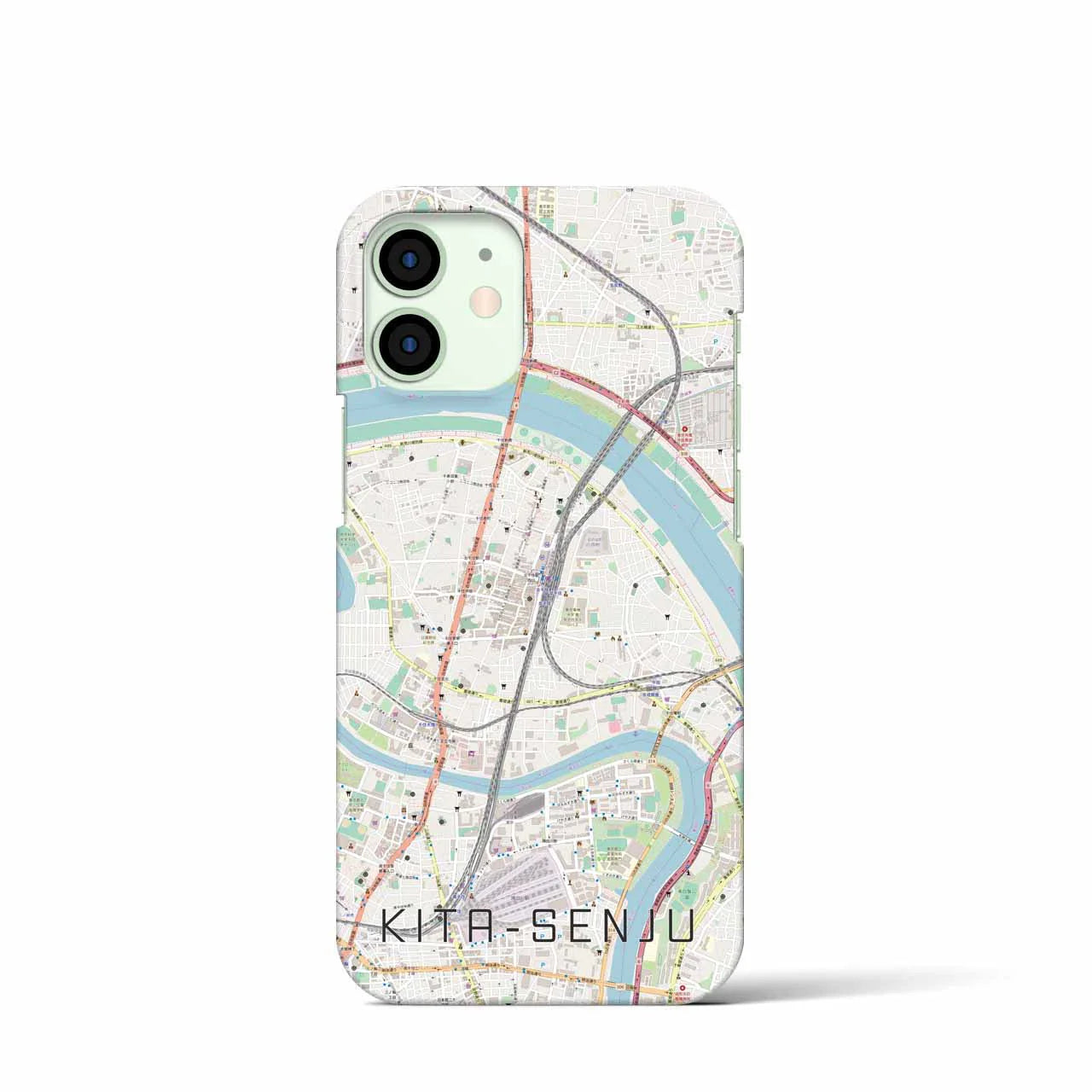 【北千住(東京都)】地図柄iPhoneケース(バックカバータイプ)