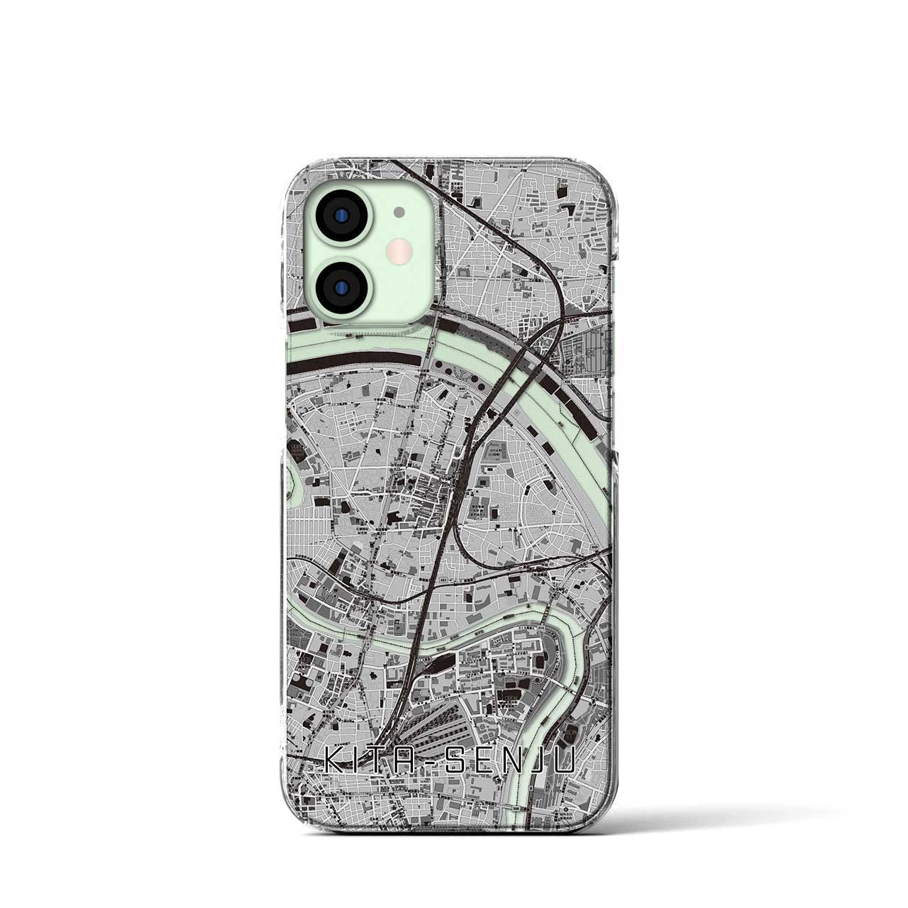 【北千住(東京都)】地図柄iPhoneケース(クリアタイプ)