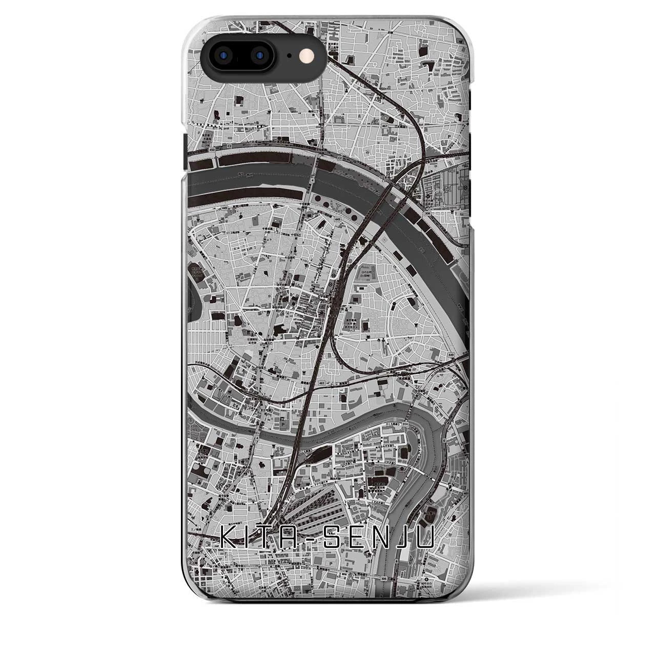 【北千住(東京都)】地図柄iPhoneケース(クリアタイプ)