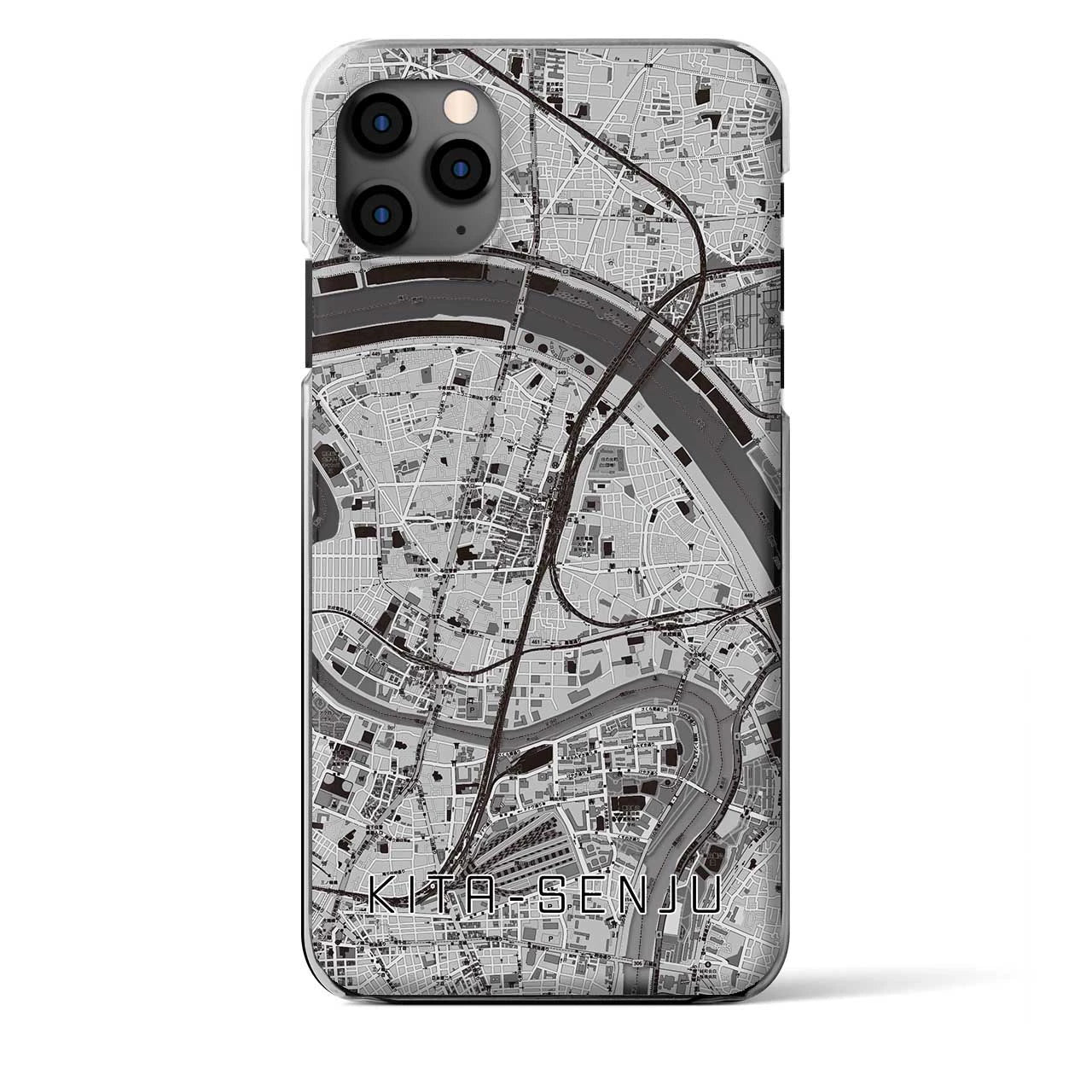 【北千住(東京都)】地図柄iPhoneケース(クリアタイプ)