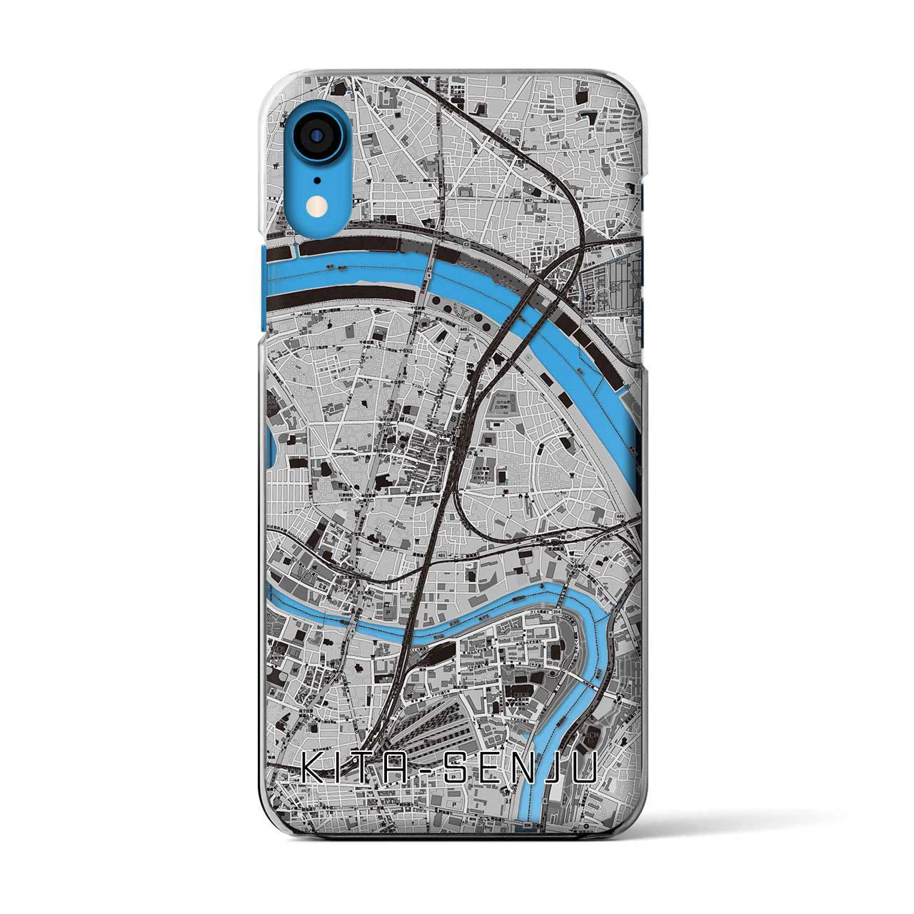 【北千住(東京都)】地図柄iPhoneケース(クリアタイプ)