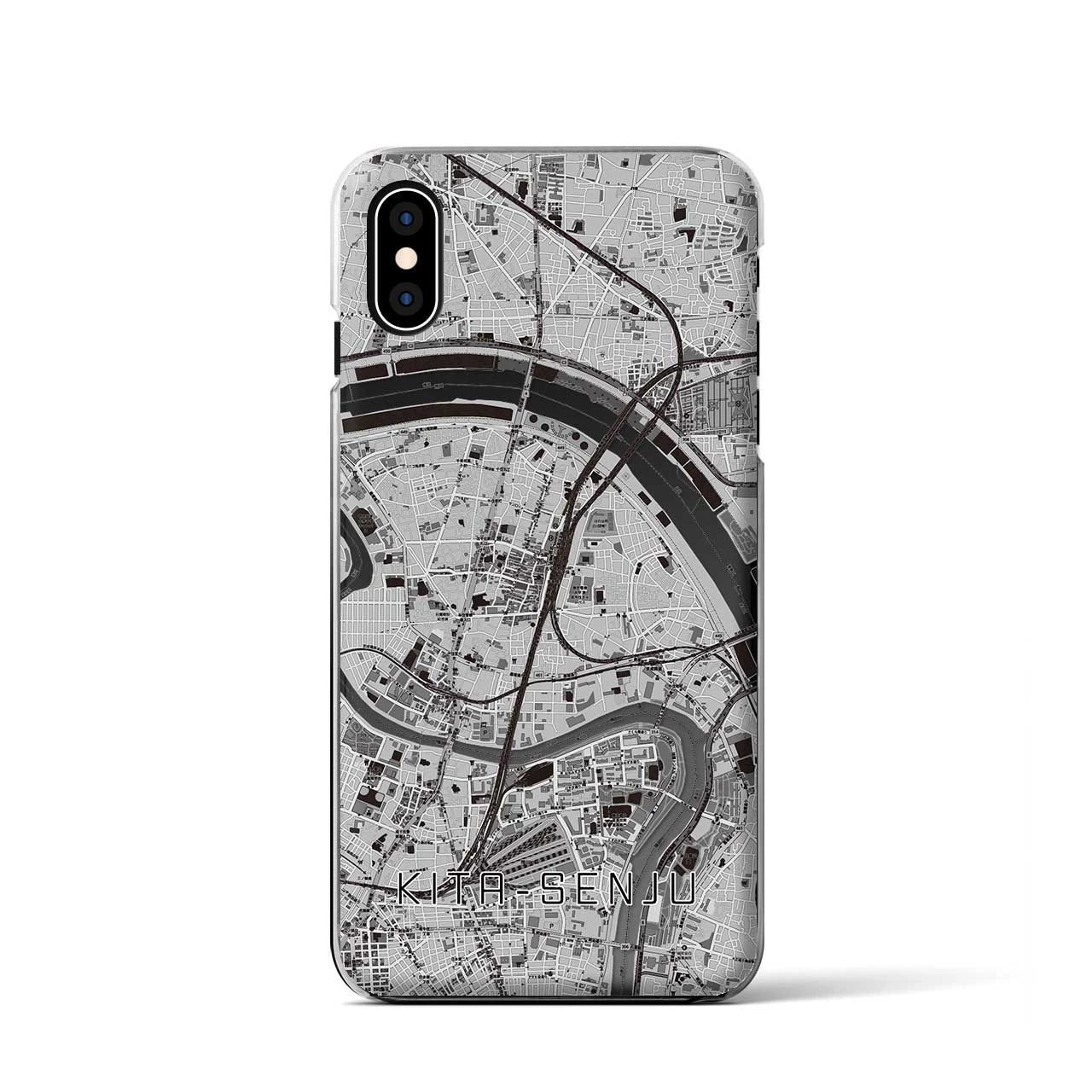 【北千住(東京都)】地図柄iPhoneケース(クリアタイプ)