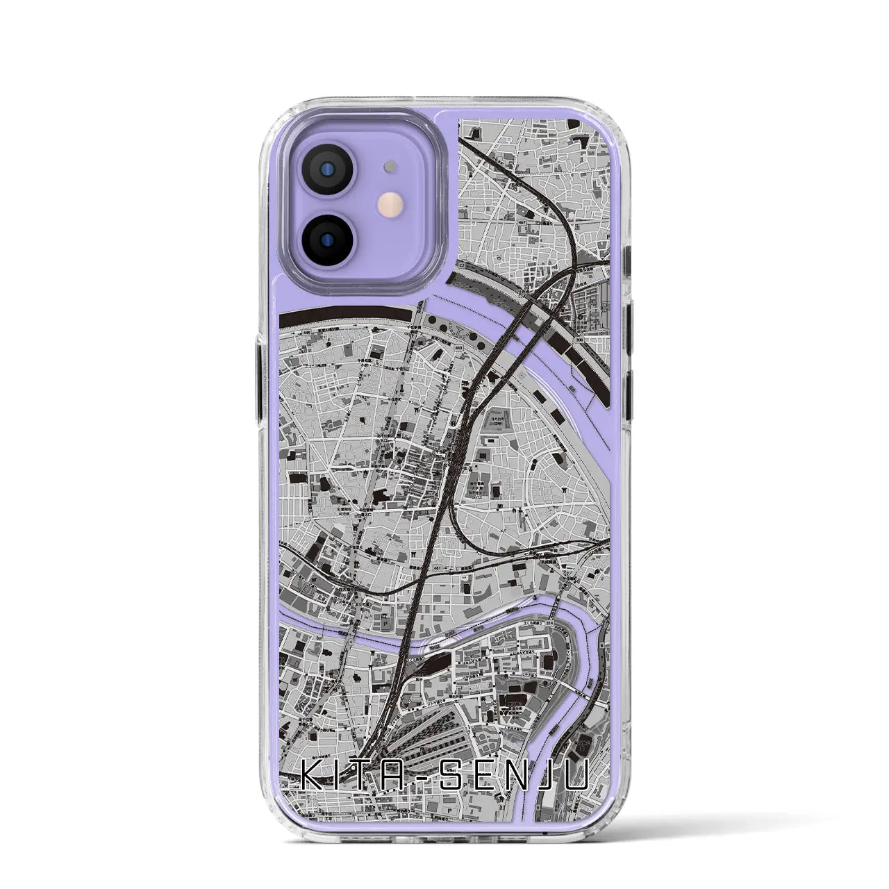 【北千住(東京都)】地図柄iPhoneケース(MagSafeタイプ)